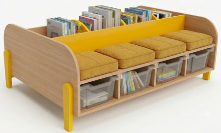 Banc bac à album